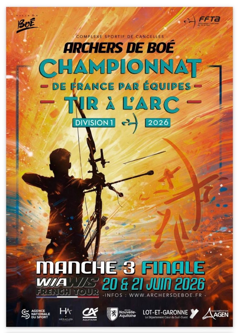Affiche 3ème étape du Championnat de France D1 2026