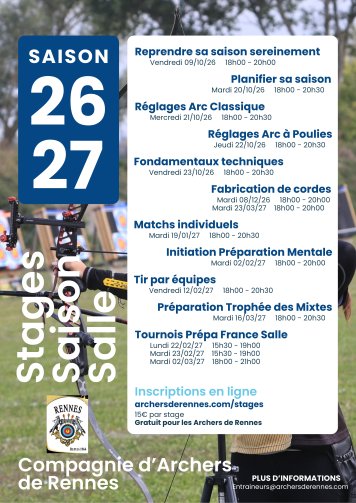 Stages Saison Salle
