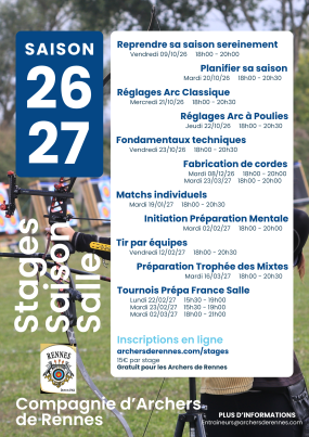 Stages Saison Salle